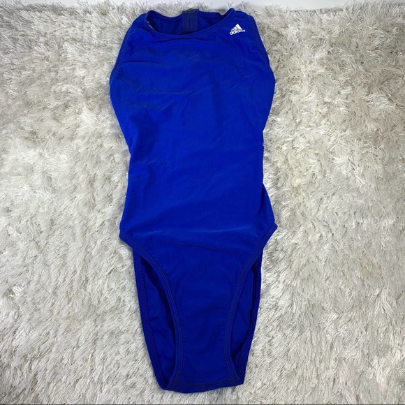 Adidas Infinitex Blue Water Polo Swimsuit Sz 30